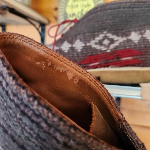 Clarks 💙Woolrich 66303 Leather Aztec Chukka Desert Boot Tribal Crepe Shoe Sz 13 - Picture 8 of 14